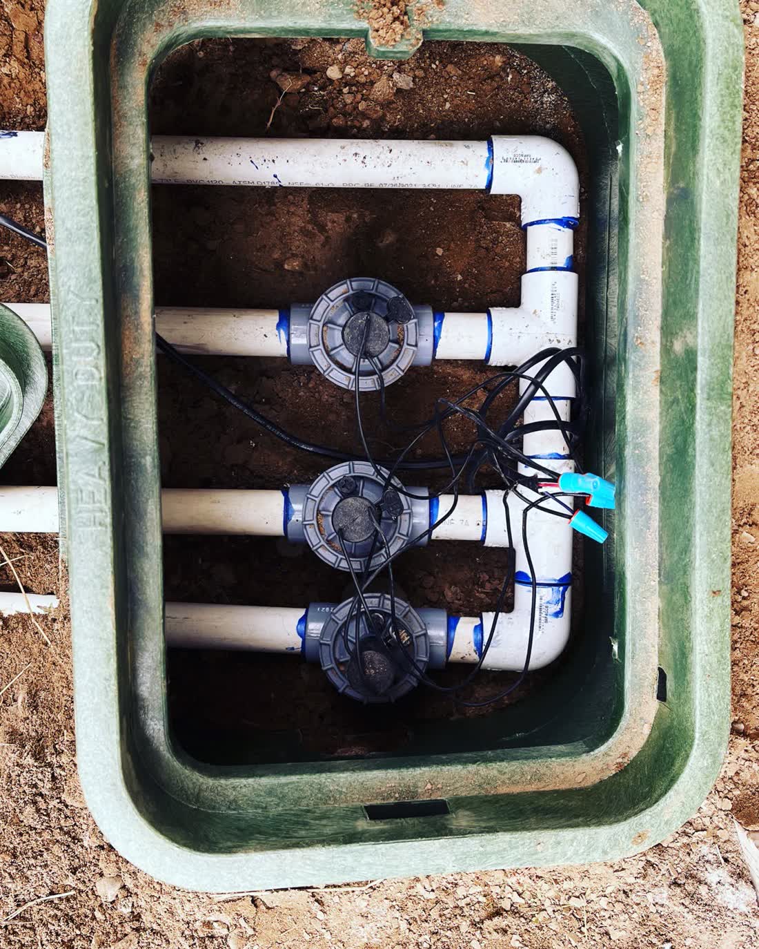 VALVES & WIRING — Sprinkler Plus installation step 7